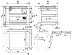 Hnedý nočný stolík z borovicového dreva Vipack Alex