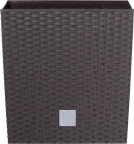 Kvetináč Rato Flat tmavohnedý