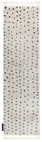 Behúň Berber Syla B752 dots cream, 70x300, biela, kuchyňa, Dywany Łuszczów
