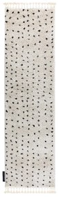 Dywany Łuszczów Behúň Berber Syla B752 dots cream - 60x300 cm