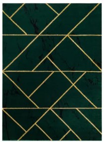 Koberec EMERALD exkluzívny 1012 glamour, styl geometrický, marmur fľaškovo zelený / zlatý