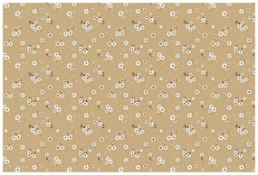 Tapeta kvetinové pole na béžovom pozadí