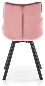 Jedálenská stolička COMORO, 1 ks, ružová