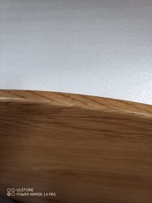 AKCIA Dubový jedálenský stôl s čiernymi nohami TETIS 100x100 II. akosť