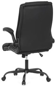 Autronic BONTEC Kancelárske kreslo, hojdací mechanizmus, čierna ekokoža, KA-Y344 BK Farba: Modrá