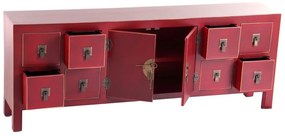 Červená nízka komoda 130x50,5 cm Oriente – Ixia
