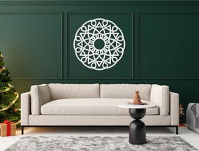 drevko Kruhová mandala na stenu Jednota Rozmer obrazu: 44,5 x 44,5 cm, Farba dekorácie: Čierna