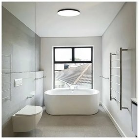 LED Kúpeľňové stropné svietidlo LED/18W/230V 3000/4000/5700K IP55 čierna