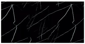 KONZOLA THIA ZLATÁ + ČIERNE SKLO MRAMOR 120 cm