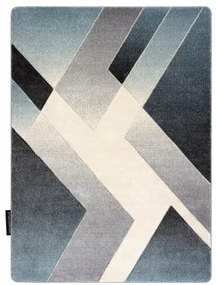Koberec ALTER Wild geometric nebeský/sivý