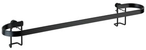 Čierny nástenný stojan na uteráky Wenko Classic Plus