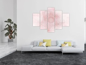 Obraz - Ružová mandala (150x105 cm)