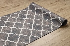 Protišmykový behúň LOTUS CLOVER 60923 hnedý