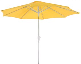 Slnečník N18 Ø 2,7 m sklopná polyester/hliník - žltá
