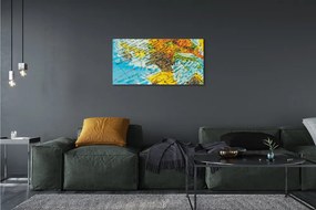 Obraz canvas zemegule mapa 120x60 cm