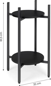 Stojan na květiny THEO černý