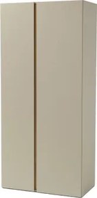 Šatníková skriňa Lucky, 90 cm, eukalyptovo zelená/baltský dub%