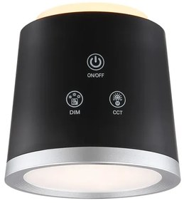 Globo 58454B - LED stmievateľná dotyková stolná lampa MEEYA LED/6W/3,7V čierna