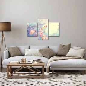 Obraz - Lístky v ľade (90x60 cm)