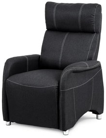 Sivé TV kreslo s mechanickým polohovaním