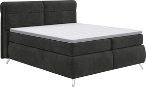 XXXLutz BOXSPRINGOVÁ POSTEĽ, 180/200 cm, antracitová Welnova - Postele - 000840011002