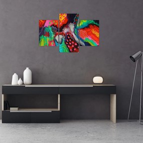 Obraz abstraktné - farby (90x60 cm)