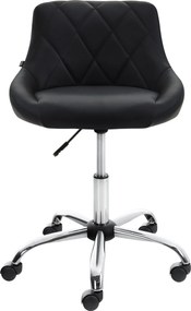 Pracovná stolička Lazio koženka - čierna