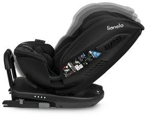 Lionelo - Otočná autosedačka s bázou BASTIAAN i-Size 40-150 cm Black Carbon