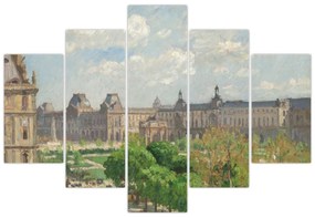 Obraz - Camille Pissarro, Place du Carrousel, Paris, reprodukcia (150x105 cm)