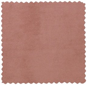 Ružové zamatové kreslo WOOOD Sara