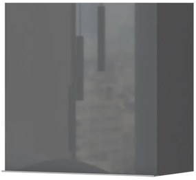 Závesná skrinka Onyx VK55-1K/ON lakované anthracite/pacific walnut