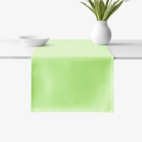 Goldea behúň na stôl 100% bavlnené plátno - jarný zelený 50x180 cm