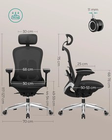 Kancelářská židle HAIRE černá