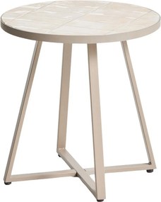 Okrúhly záhradný stolík s keramickou doskou ø 45 cm Tella – Kave Home