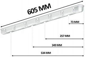 Erga Erga, stropný vešiak na sušenie bielizne 7x130 cm, biela, ERG-SEP-10SUSSUF1307P
