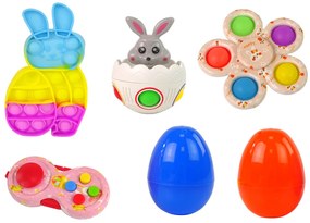 Lean Toys Súprava veľkonočných vajíčok s prekvapeniami