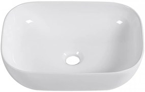 Cerano Lino, keramické umývadlo na dosku 470x330x140 mm, biela lesklá, CER-CER-428398