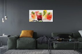 Obraz canvas Koktaily s citrusy 125x50 cm