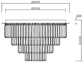 Stropné svietidlo MILANO 9xE14/40W/230V zlatá