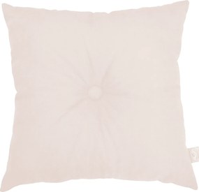 Štvorcový vankúš s gombíkom púdrovo ružová 40x40 cm