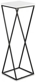 Stojan na kvety LOFT 70x24 cm čierna/biela
