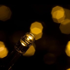 Vianočné LED osvetlenie - 10 m, 100 LED, teple biele