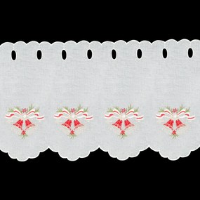 KRÁTKA ZÁCLONA NA PÚTKACH XMAS17 145X40 CM VZOROVANÁ