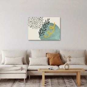 Obraz - Abstraktné listy N⁰1 (70x50 cm)