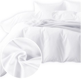 SATÉNOVÉ OBLIEČKY SATINLOVE CLASSIC 140X200 CM, 1KS 70X80 CM BIELE