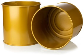 KOVOVÝ KVETINÁČ SO STOJANOM GOLDEN 55X21 CM ZLATÁ