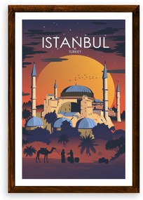 Poster Istanbul - Poster 50x70cm + čierny rám (71,8€)