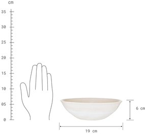 ATLANTIS Miska 550 ml - béžová