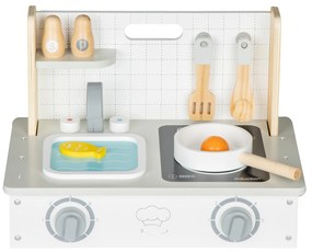 Drevený sporák s príslušenstvom mini kuchyňa ECOTOYS