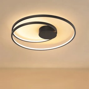Brilagi- LED stmievateľné stropné svietidlo TWISTER LED/75W/230V pr. 70 cm čierna +DO